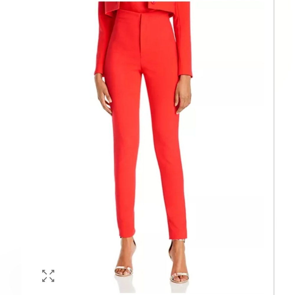 Alice + Oliva Lorinda Slim-Fit High-Waist Cropped Pant Size 4 - Picture 12 of 16